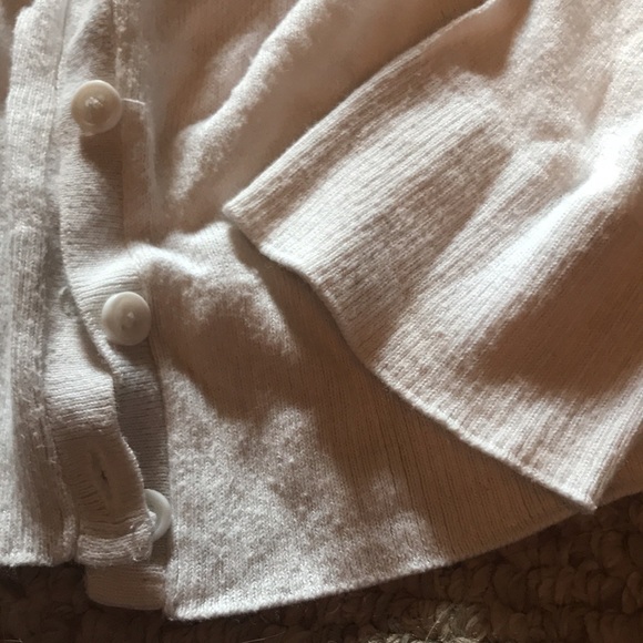 SO Shortabitcropped I believe White Cardigan 5buttons - Picture 2 of 4